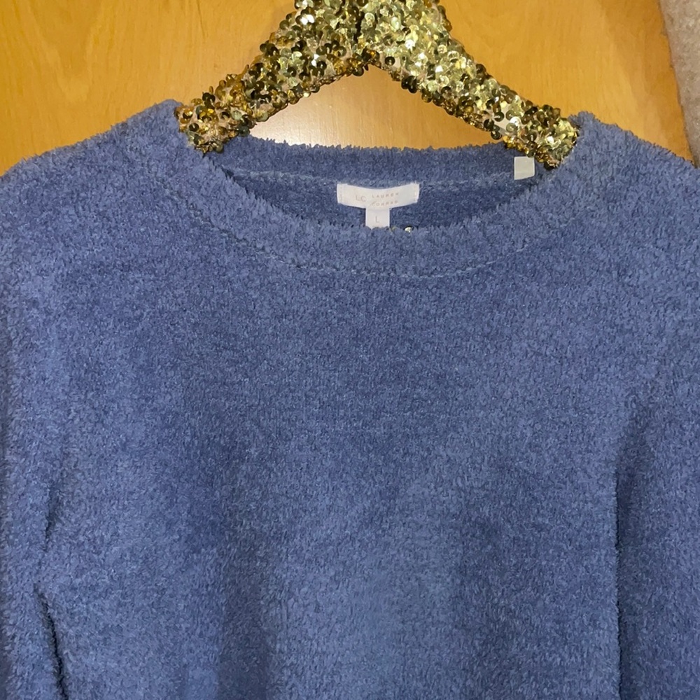 Lauren Conrad Fuzzy Puff Sleeve Sweater